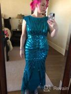 img 1 attached to Gorgeous Metme Women'S 1920S Mermaid Maxi Long Sequin Formal Dress For Evening Prom Gown! review by Sheila Harp