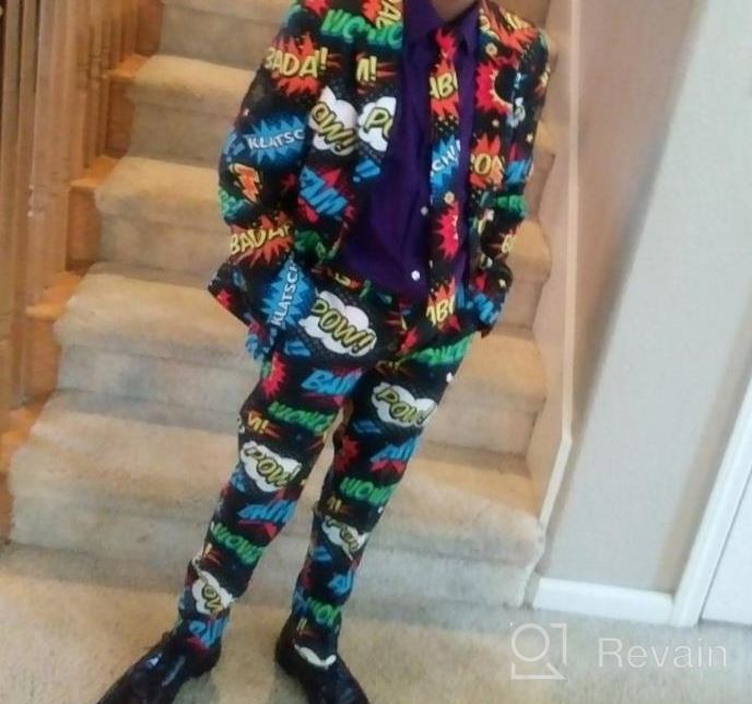 img 1 attached to 👔 Shop Opposuits Crazy Suits for Teen Boys (Aged 10-16) – Stylish Jacket, Pants and Tie Sets in Fun Prints review by Bogdan Swizzle