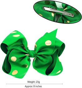 img 3 attached to 🎀 Stylish Polka Dot Hairbow: BGFKS Layer Girls' Clothing for Skirts & Skorts