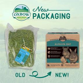 img 2 attached to 🐇 Oxbow Animal Health Alfalfa Hay - Premium All Natural Hay for Young, Pregnant, or Nursing Small Pets - 9 lb.