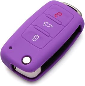 img 3 attached to 9 Moon® Silicone Remote Flip Key FOB Silicone Case Cover For VW Volkswagen New Interior Accessories