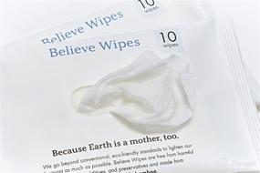 img 2 attached to Believe Wipes: Premium Bamboo Wet Wipes - Hypoallergenic, Chemical-free, Unscented, Travel-size - 100ct