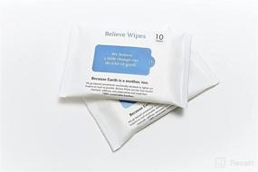 img 3 attached to Believe Wipes: Premium Bamboo Wet Wipes - Hypoallergenic, Chemical-free, Unscented, Travel-size - 100ct