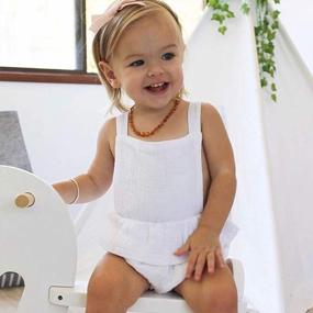 img 3 attached to Newborn Baby Girl Summer Romper - Oklady Infant One-Piece Bodysuits