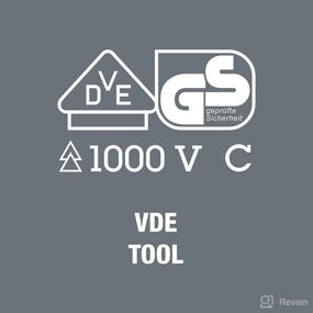 img 3 attached to 🛠️ Wera Kraftform Stainless VDE 3160i Slotted Screwdriver - Lasertip, 1/8" Head, 3.19" Blade Length, Stainless Steel