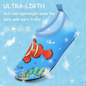 img 2 attached to ANLUKE Kids Water Shoes - Barefoot Aqua Socks For Boys And Girls, Fast-Drying Beach, Swim, And Outdoor Sports Shoes For Toddlers