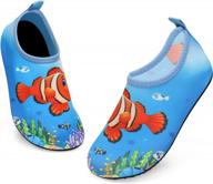 anluke kids water shoes - босиком водные носки для мальчиков и девочек, быстросохнущая обувь для пляжа, плавания и спорта на открытом воздухе для малышей логотип