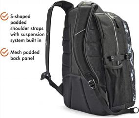 img 1 attached to 🎒 Black Steam/Black Swerve Laptop Backpack by High Sierra - One Size