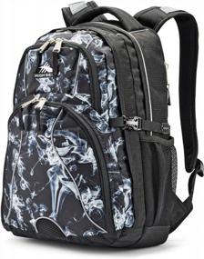img 4 attached to 🎒 Black Steam/Black Swerve Laptop Backpack by High Sierra - One Size