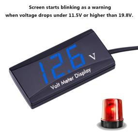 img 1 attached to 12V Car Digital Voltmeter Gauge