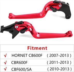 img 3 attached to Fullibars 1 Pair Hornet 600 2007-2013 CBR600F Red Brake Clutch Levers