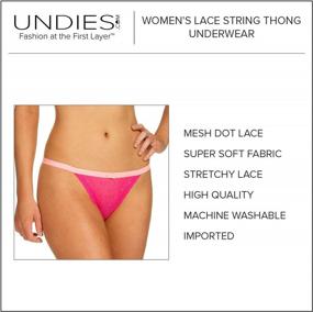 img 1 attached to Women'S Lace String Thong Underwear 6 Pack