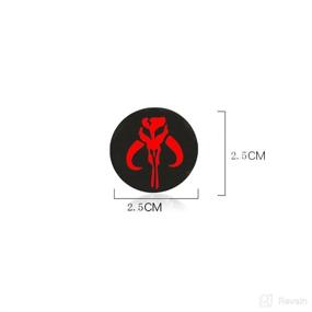 img 2 attached to 🚗 Car Engine Start Button Sticker - Home of Car Enthusiasts, Mandalorian Warriors Skull Design