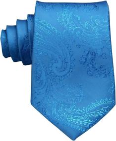 img 3 attached to 👔 Mens Silk Paisley Tie Set - Necktie, Accessories, Ties, Cummerbunds & Pocket Squares