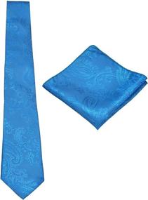 img 4 attached to 👔 Mens Silk Paisley Tie Set - Necktie, Accessories, Ties, Cummerbunds & Pocket Squares