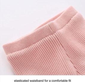 img 2 attached to Pureborn Baby Toddler Girls Winter Leggings Thick Fleece Lined Elastic Tights Kids Warm Pants