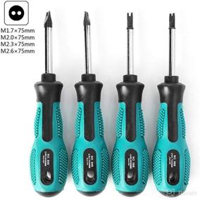 img 3 attached to 🔧 Set of 4 Long Magnetic Spanner Head Screwdrivers with Non-slip Handles, 8cm each