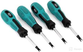 img 2 attached to 🔧 Set of 4 Long Magnetic Spanner Head Screwdrivers with Non-slip Handles, 8cm each