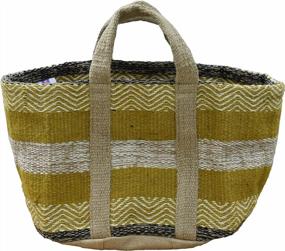 img 4 attached to Large Jute Baskets For Storage Of Blankets, Shoes, Books & More!