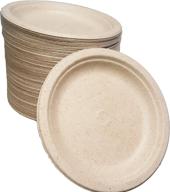 100 compostable disposable plates excellent логотип