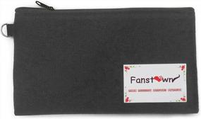 img 1 attached to BTS Kpop Canvas Messenger Bag With Signature And Lomo Cards - Ideal Pencil Case For Fans By Fanstown