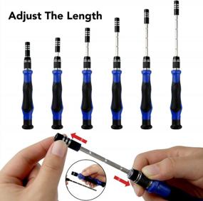 img 1 attached to 64-In-1 Precision Screwdriver Set - Apsung Magnetic Driver Kit For Professional Electronic Repair Tools With Flexible Shaft & 58 Bits For IPhone, CellPhone, PC, Game Console Etc