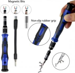 img 2 attached to 64-In-1 Precision Screwdriver Set - Apsung Magnetic Driver Kit For Professional Electronic Repair Tools With Flexible Shaft & 58 Bits For IPhone, CellPhone, PC, Game Console Etc