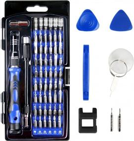 img 4 attached to 64-In-1 Precision Screwdriver Set - Apsung Magnetic Driver Kit For Professional Electronic Repair Tools With Flexible Shaft & 58 Bits For IPhone, CellPhone, PC, Game Console Etc