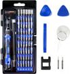 64-in-1 precision screwdriver set - apsung magnetic driver kit for professional electronic repair tools with flexible shaft & 58 bits for iphone, cellphone, pc, game console etc logo