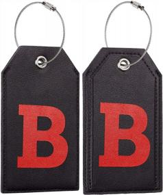 img 2 attached to Flexible Leather Luggage Tag Set By Casmonal For Travel Bags - Bendable And Durable (1 Piece)
