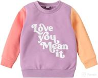 👶 toddler unisex crewneck sweatshirt pullover sweater long sleeve shirt blouse tops - warm fall winter clothes for baby girl boy logo