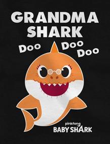 img 3 attached to Grandma Shark Doo Doo Doo Baby Shark Nana Women Long Sleeve T-Shirt