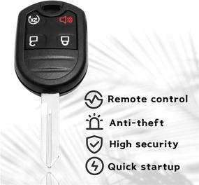 img 2 attached to 🔑 KRSCT Keyless Entry Remote Car Key for Ford 2011-2016 F150 F250 F350/Lincoln/Mercury/Mazda