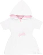 🩱 rufflebutts® terry cloth hooded swim cover up dress for baby and toddler girls logo