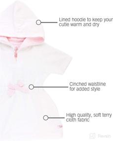 img 1 attached to 🩱 RuffleButts® Terry Cloth Hooded Swim Cover Up Dress for Baby and Toddler Girls