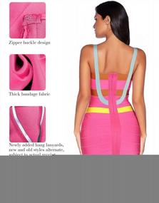 img 1 attached to Meilun Strap Party Pencil Dress: Women'S Celebrity Bandage Bodycon Dress For A Sleek Look
