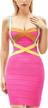meilun strap party pencil dress: women's celebrity bandage bodycon dress for a sleek look logo