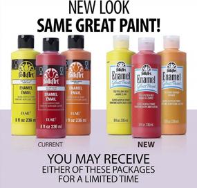 img 2 attached to FolkArt Gloss Acrylic Enamel Paint In Assorted Colors, 8 Oz, Licorice
