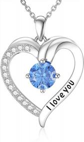 img 4 attached to 925 Sterling Silver Hands Shape Cubic Zirconia DALARAN Forever Love Heart Pendant Necklace Birthday Gift For Women