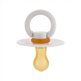 img 2 attached to Safe And Stylish: Itzy Ritzy Natural Rubber Pacifiers With Cherry-Shaped Nipple And Large Air Holes, Set Of 2 In Mint And White For Newborns