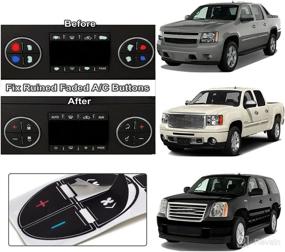 img 3 attached to Revive GM Buick Enclave, Chevrolet Avalanche, Silverado, Yukon AC Controls with FZJDSD AC Panel Decals Repair Kit