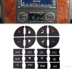 img 4 attached to Revive GM Buick Enclave, Chevrolet Avalanche, Silverado, Yukon AC Controls with FZJDSD AC Panel Decals Repair Kit