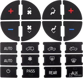 img 1 attached to Revive GM Buick Enclave, Chevrolet Avalanche, Silverado, Yukon AC Controls with FZJDSD AC Panel Decals Repair Kit