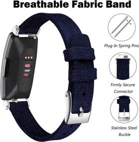 img 3 attached to (2 Pack) Witzon Compatible With Fitbit Inspire HR/Inspire/Inspire 2 Bands For Women Men Wellness & Relaxation - App-Enabled Activity Trackers