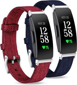 img 4 attached to (2 Pack) Witzon Compatible With Fitbit Inspire HR/Inspire/Inspire 2 Bands For Women Men Wellness & Relaxation - App-Enabled Activity Trackers