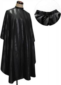 img 3 attached to SMARTHAIR Professional Salon Cape: Premium Polyester Barber Cape For Quality Haircuts - 54”X62”, Black | Model C035001C
