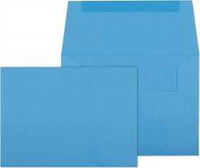 img 4 attached to Синие конверты EnDoc A6 - идеально подходят для открыток 4X6, приглашений, фотографий, выпускных, детского душа, свадеб и деловой рассылки - упаковка из 25 синих конвертов 4 3/4 "x 6 1/2"