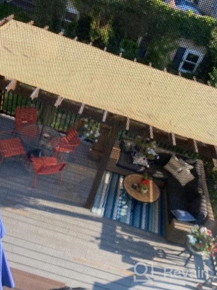 img 1 attached to 10'X20' UV Block Sun Shade Canopy With Grommets For Outdoor Pergola, Patio, Garden Deck By DOEWORKS - Shade Cloth review by Brandon Selpasoria