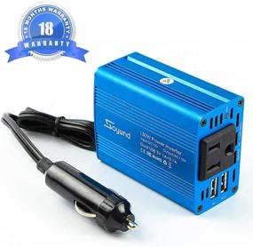 img 3 attached to 🔌 150W Power Inverter DC 12V to 110V AC Converter with 3.1A Dual USB Car Charger Adapter by SOYOND