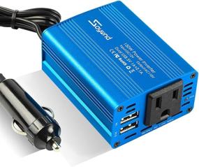 img 4 attached to 🔌 150W Power Inverter DC 12V to 110V AC Converter with 3.1A Dual USB Car Charger Adapter by SOYOND